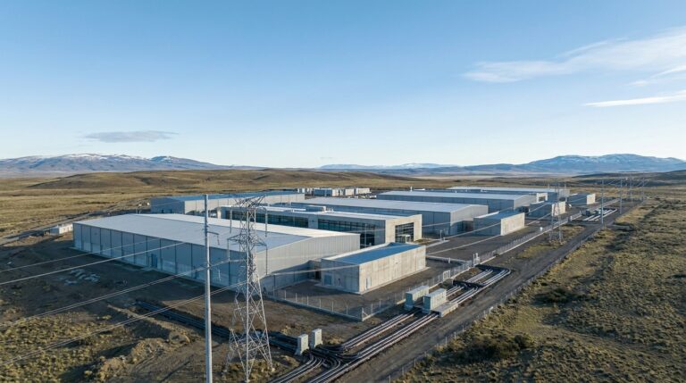 Data center en la Patagonia argentina con infraestructura eléctrica para inteligencia artificial